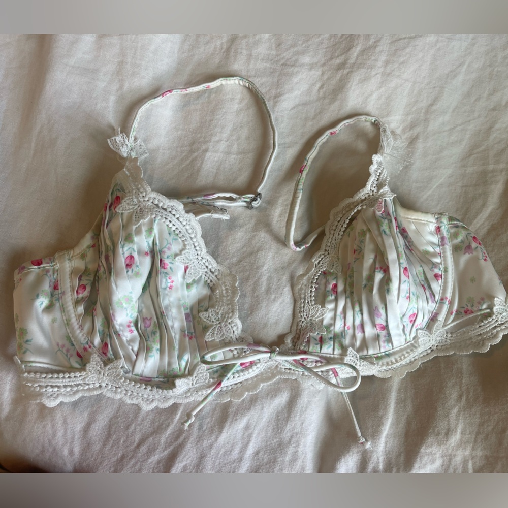 For Love & Lemons Bluebell Bouquet Bra